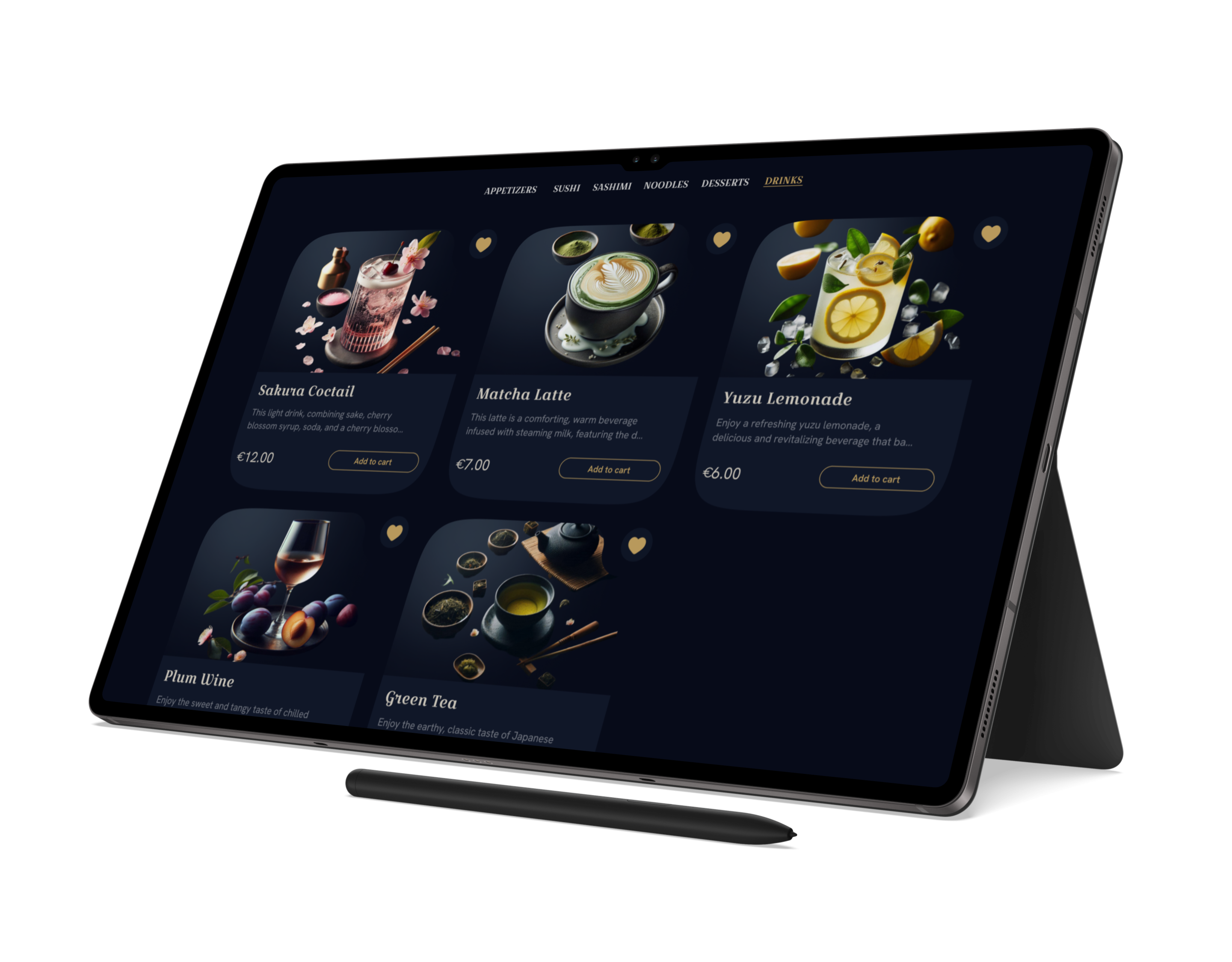 Full-page device mockup